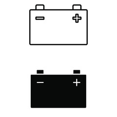 Battery Vector icon set. energy illustration sign collection. power symbol.