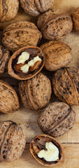 Background made of nuts.