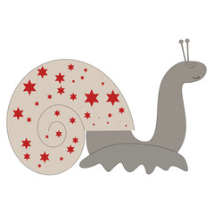 Vector image. Snail. Illustration of a snail. Vector image of a snail.