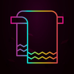 Towel nolan icon Simple thin line, outline vector of Swimming poll icons for ui and ux, website or mobile application