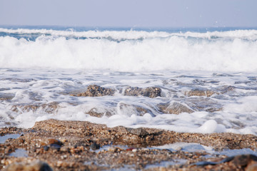Fantastic view of sea background. Horizontal image.