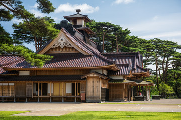 Hakodate Bugyosho Magistrate's Office in the grounds of Goryokaku Fort and Public Park, Hakodate, Hokkaido, Japan