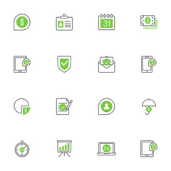 Business and banking icons