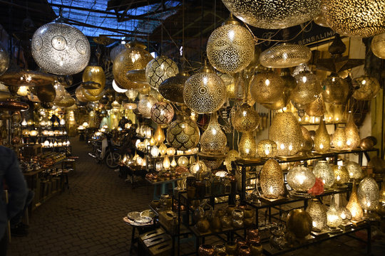 Lampen in Marrakesch, Marokko