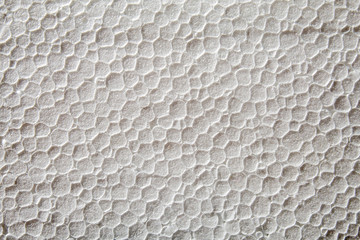 white styrofoam sheet closeup