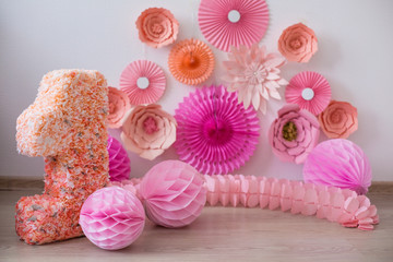 The decor of the birthday