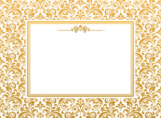 Abstract floral pattern. Vector seamless background. Perfect for invitations or announcements.