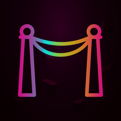 Red carpet, theatre nolan icon Simple thin line, outline vector of theater icons for ui and ux, website or mobile application