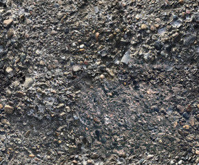 Asphalt texture - seamless background of wet close up surface for 3d modeling.