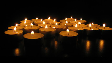 candles in the dark