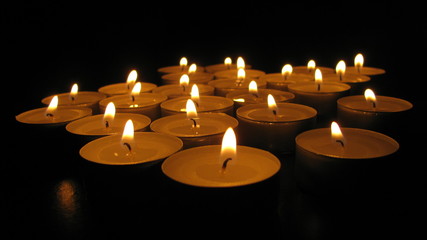 candles in the dark