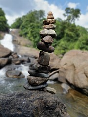 Fototapeta na wymiar stack of stones