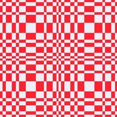 Seamless checkered background. Red and light gray squares.