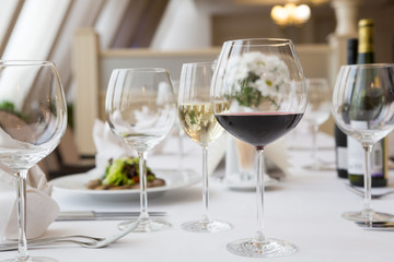 Glass of red wine