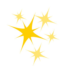 Twinkle festive or holiday star particles, glitter sparkles and magic sparkle, or shine glitter starburst for greeting card, banner or poster, stock vector illustration