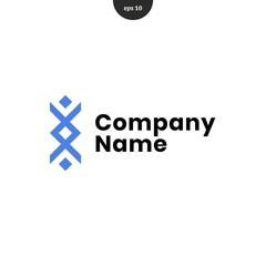 Abstract Barbed wire connection logo design