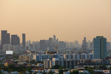 Fototapeta na wymiar View of Bangkok, Thailand in the morning day.