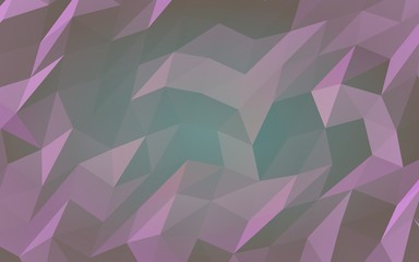 Abstract triangle geometrical violet background. Geometric origami style with gradient. 3D illustration