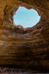 The famous Benagil cave, Algarve, Portugal.