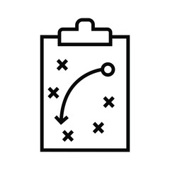 Strategy vector icon. plan illustration sign. tactic symbol. game logo.
