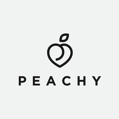 peachy logo / p icon