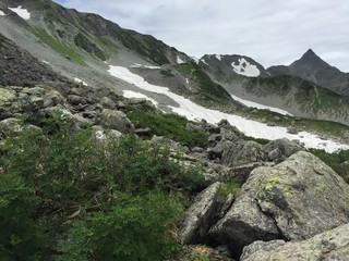 日本　北アルプス　槍ヶ岳