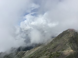 日本　北アルプス　槍ヶ岳