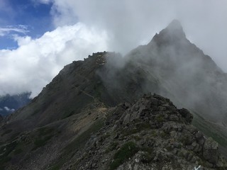 日本　北アルプス　槍ヶ岳