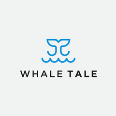 whale logo / whale icon