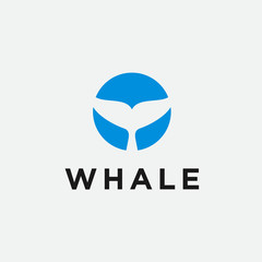 whale logo / whale icon