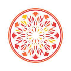 Colorful Mandala Vector Circular Ornament