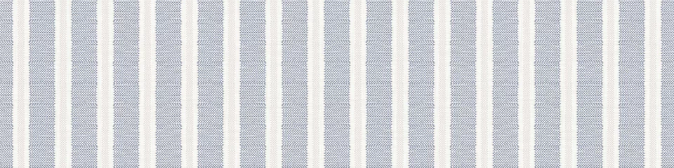 Tafelkleed Naadloze Franse boerderij streep grenspatroon. Provence blauw linnen shabby chic stijl. Hand getekende textuur. Geel blauwe banner achtergrond. Moderne stoffen lintafwerking © Limolida Studio