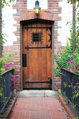 old wooden door