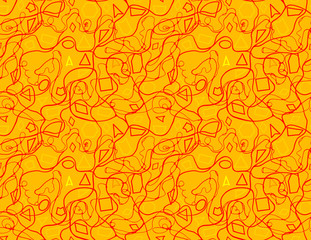 Orange Dreams abstract background pattern
