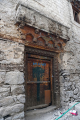 Ruins of Leh Palace Door, Leh Ladakh, India