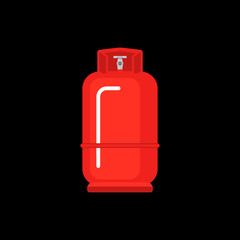 Gas cylinder vector tank. Lpg propane bottle icon container. Vector