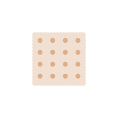 Jewish Matzah or matzo vector icon symbol isolated on white background