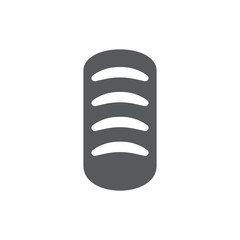 Loaf bread vector icon symbol food isolated on white background