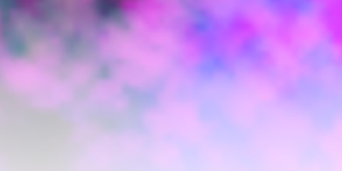 Light Purple vector background with clouds. Colorful illustration with abstract gradient clouds. Template for websites.