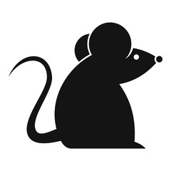 Rat year icon. Simple illustration of rat year vector icon for web design isolated on white background