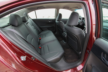 Rear seats of a modern car