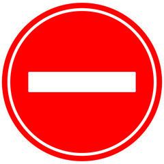 Traffic signs isolated on white background.vector illustration.