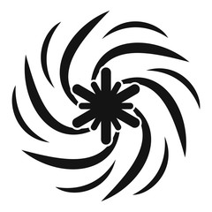 Snow blizzard icon. Simple illustration of snow blizzard vector icon for web design isolated on white background