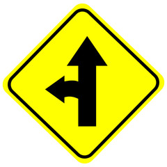 Traffic signs isolated on white background.vector illustration.