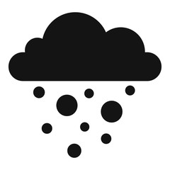 Nature blizzard icon. Simple illustration of nature blizzard vector icon for web design isolated on white background