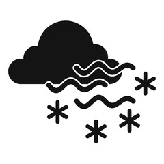 Whirlwind blizzard icon. Simple illustration of whirlwind blizzard vector icon for web design isolated on white background