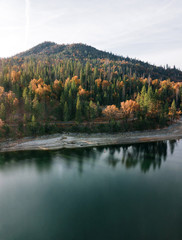 Bass lake in California, USA