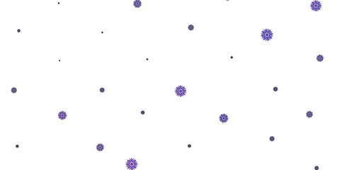 Light Purple vector natural layout with flowers.