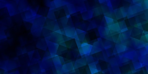 Obraz premium Light BLUE vector background with triangles.