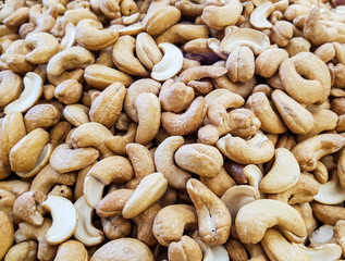 cashew nuts background